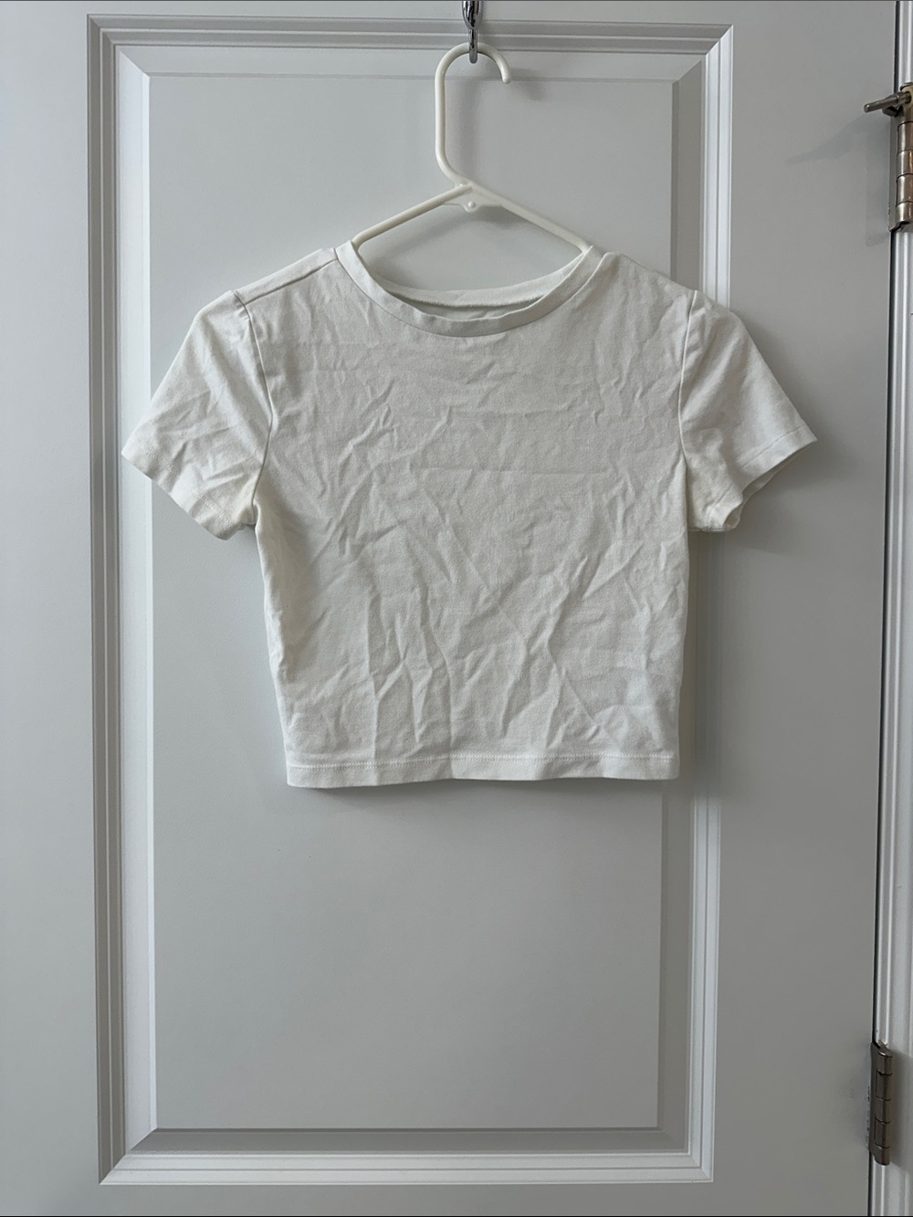wild fable White Short Sleeve Crop Tee